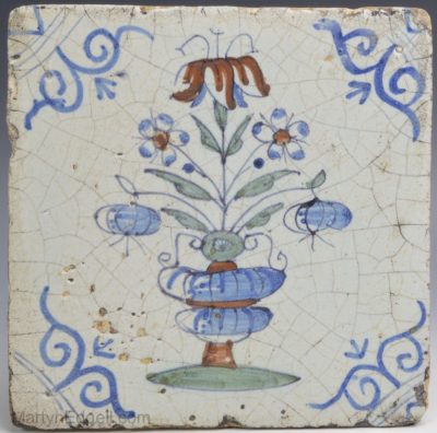 Dutch Delft pottery tile