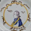 Dutch Delft commemorative plate
