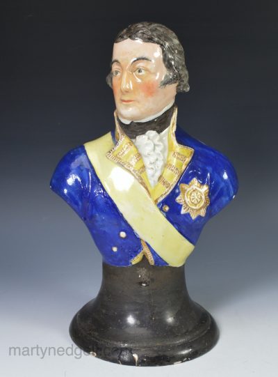 Pearlware bust of Nelson