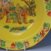 Canary yellow soup plate