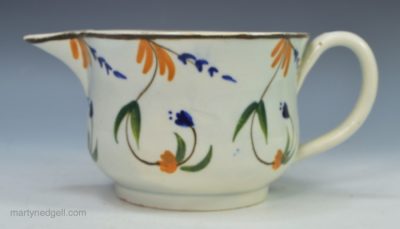 Prattware pottery jug
