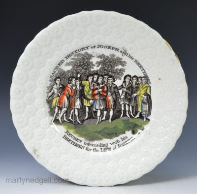 Pearlware pottery child's plate