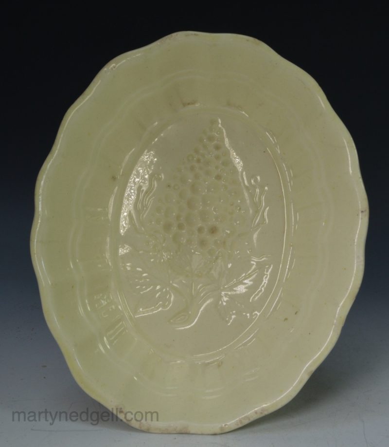 Creamware pottery food mould