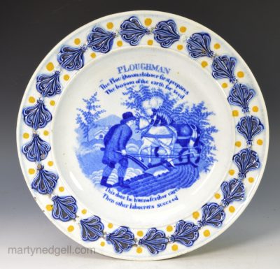 Chil's pearlware plate