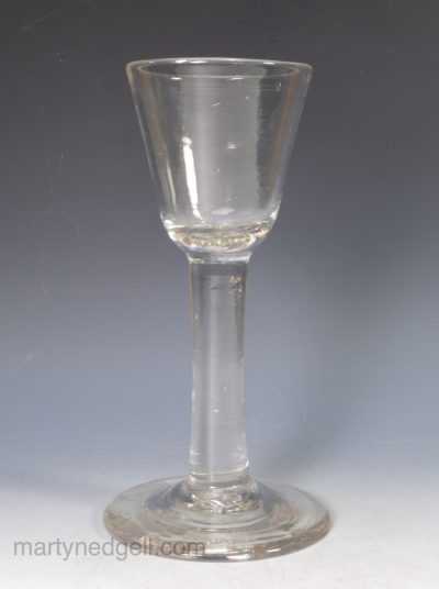English wine glass 18th c
