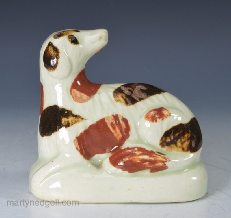 Pearlware pottery dog