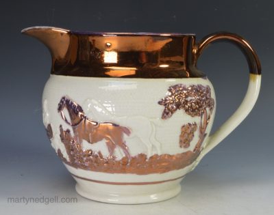 Lustre pottery jug