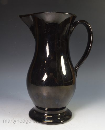 Jackfield pottery jug