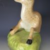 Creamware pottery model of a deer, circa 1820, probably Swinton