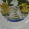 Pearlware pottery commemorative plate The Grand Front of Claremont House, circa 1817, Stevenson pottery