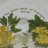 Pearlware pottery commemorative plate The Grand Front of Claremont House, circa 1817, Stevenson pottery