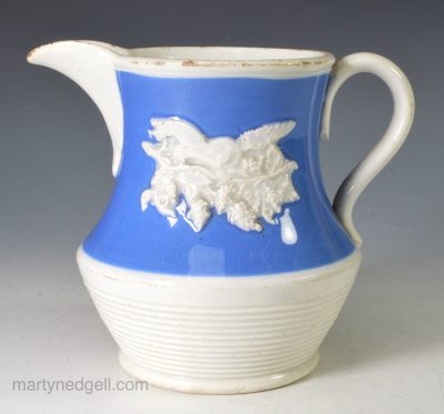 Pearlware pottery jug, circa 1830