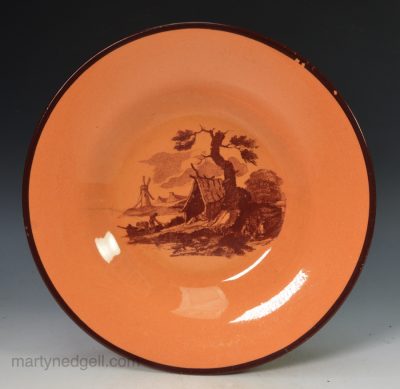 Small Don Pottery chalcedony plate, circa 1810