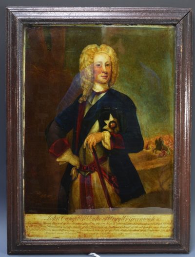 Reverse print of John Campbell Duke of Argyll & Greenwich, circa 1750
