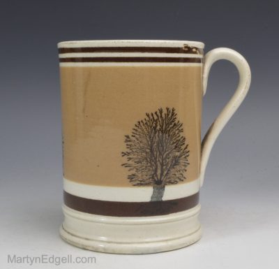 Antique Mochaware mug