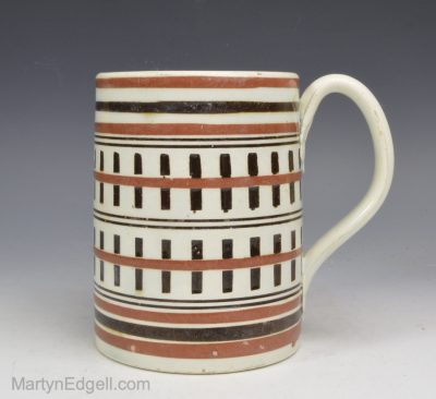 Mocha pearlware mug
