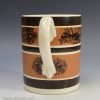 Mochaware pottery mug