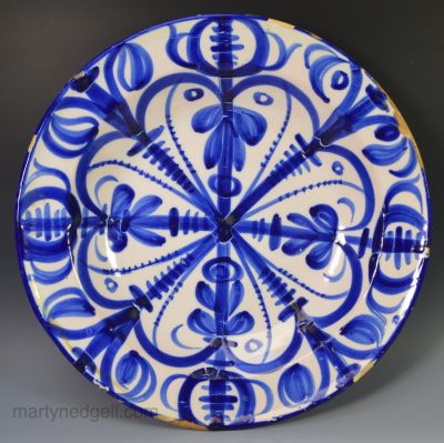 Spanish faience charger