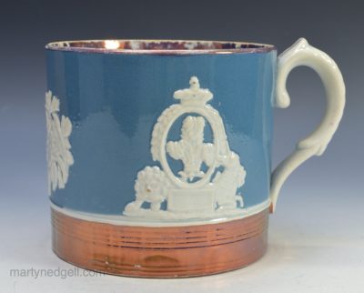 Pearlware commemorative mug