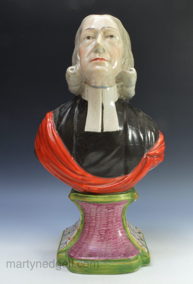 Staffordshire bust of Wesley