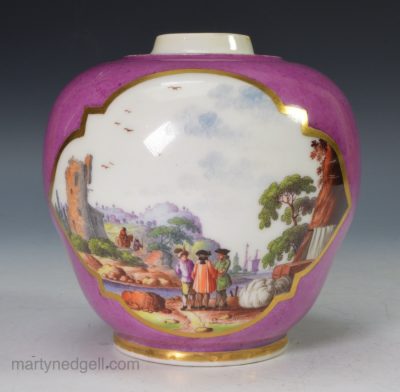 Meissen porcelain tea canister