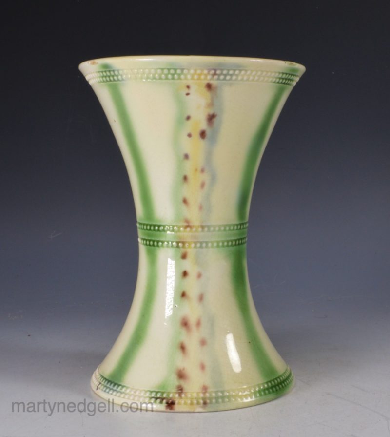 Creamware spill vase
