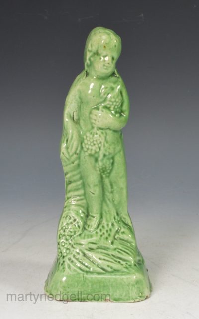 Green glazed figure