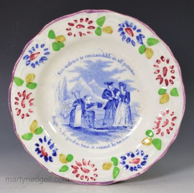 Pearlware child's plate