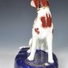 Staffordshire porcelain model of a chained foxhound, circa 1840