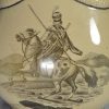 Drabware pottery Napoleonic commemorative jug printed with Cossacks, circa 1812