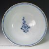 James Pennington slop bowl painted in blue, circa 1765 ex Watney Collection