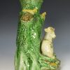 Pearlware pottery goat spill vase, circa 1780