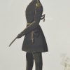 Full length silhouette of a young officer by Herve, circa 1820