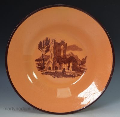 Small Don Pottery chalcedony plate, circa 1810