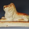 Derbyshire saltglaze stoneware model of a lion, circa 1840 Brampton pottery