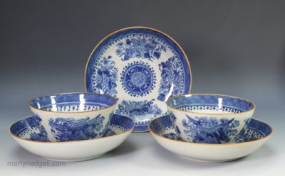 Five pieces of Chinese Export porcelain, circa 1780