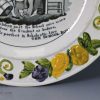 Pearlware pottery child's plate "He Returns", circa 1820