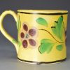 Small canary yellow mug, circa 1830