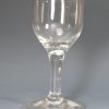 English wine glass with a folded foot and pontil, circa 1789