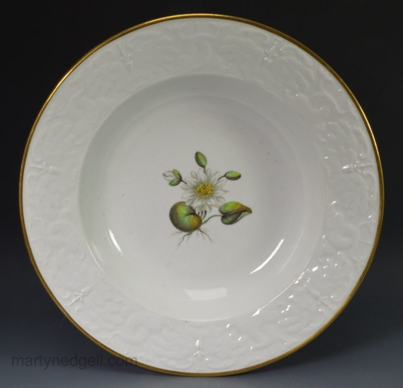 Porcelain soup plate, circa 1820, probably Spode