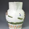 Prattware pottery jug moulded with The Duke of Cumberland, circa 1800