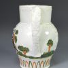 Prattware pottery jug moulded with The Duke of Cumberland, circa 1800