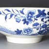 Worcester porcelain Fence pattern slop bowl, circa 1770