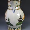 Prattware jug moulded with titled profile of Admiral Duncan, circa 1800