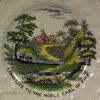 Pearlware pottery child's plate "Long Life to the Nobel Earl of Fife, circa 1840