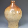 Fulham salt glaze stoneware bottle, circa 1780