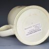 Creamware pottery mug printed with anti Tom Paine sentiments, circa 1780
