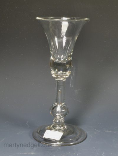 English wine glass, circa 1750