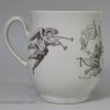 Worcester porcelain baluster mug decorated with Robert Hancock prints commemorating the King of Prussia, circa 1757