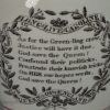 Pearlware pottery commemorative jug, Queen Caroline and the Green Bag, circa 1821